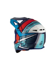 Swaps - Casque Cross BLUR S818 - Rouge / Bleu Brillant