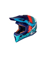 Swaps - Casque Cross BLUR S818 - Rouge / Bleu Brillant