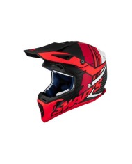 Swaps - Casque Cross BLUR S818 - Noir/Rouge Mat