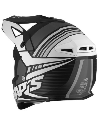 Swaps - Casque Cross BLUR S818 - Noir/Blanc Mat