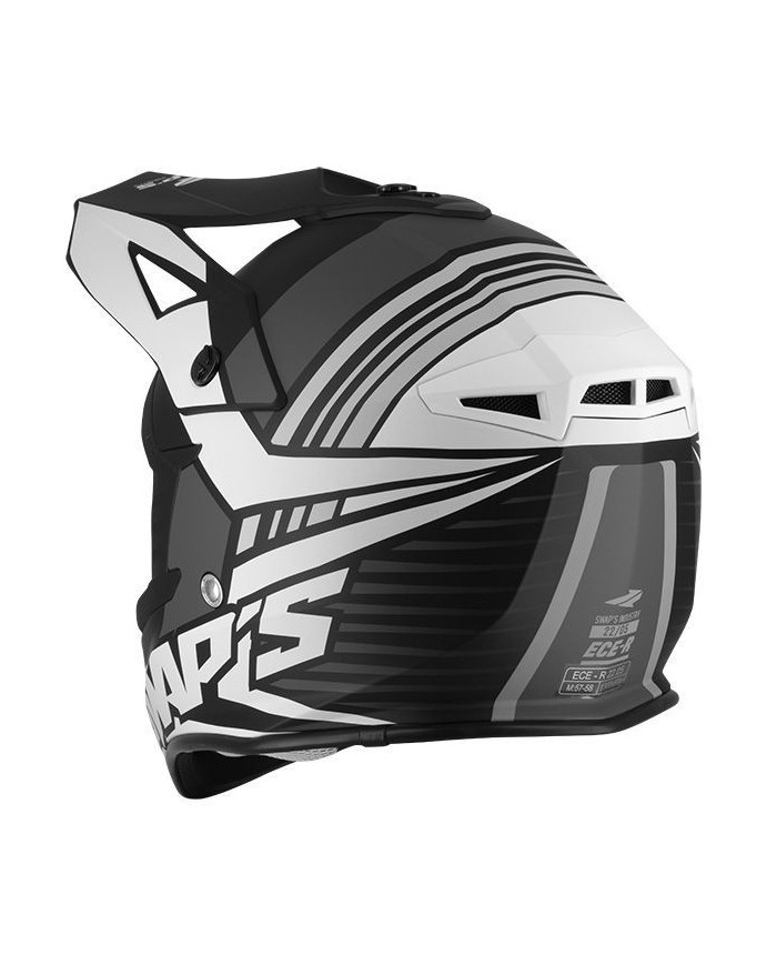 Swaps - Casque Cross BLUR S818 - Noir/Blanc Mat