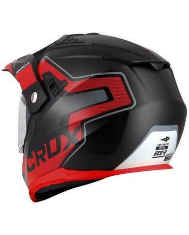 Swaps - Casques Enduro Crux S789 Noir Rouge