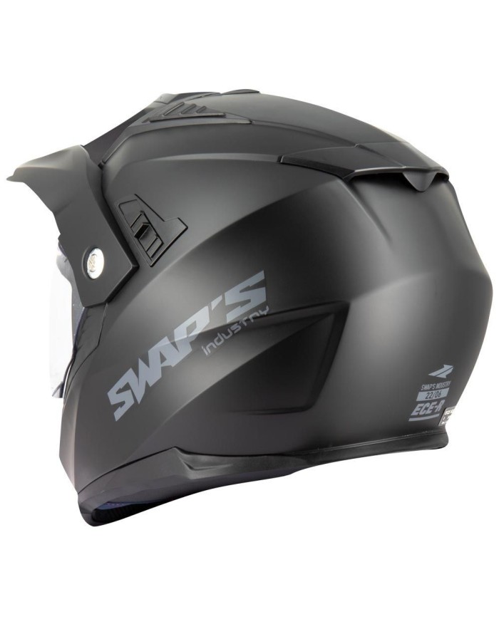 Swaps - Casques Enduro Crux S789 Noir Mat
