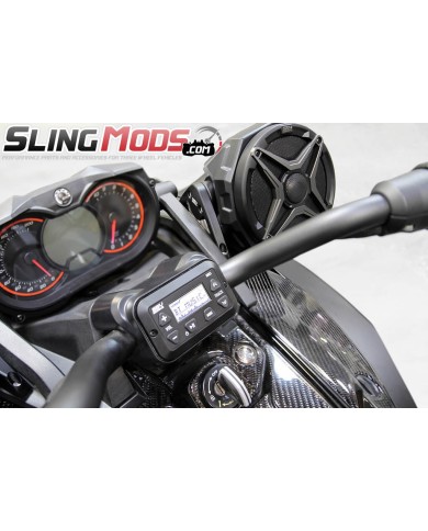 Système audio Bluetooth double SSV Works de 6,5 po pour le Can-Am Spyder F3 / F3S