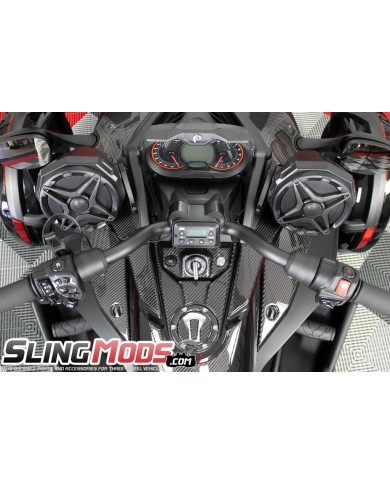 Système audio Bluetooth double SSV Works de 6,5 po pour le Can-Am Spyder F3 / F3S
