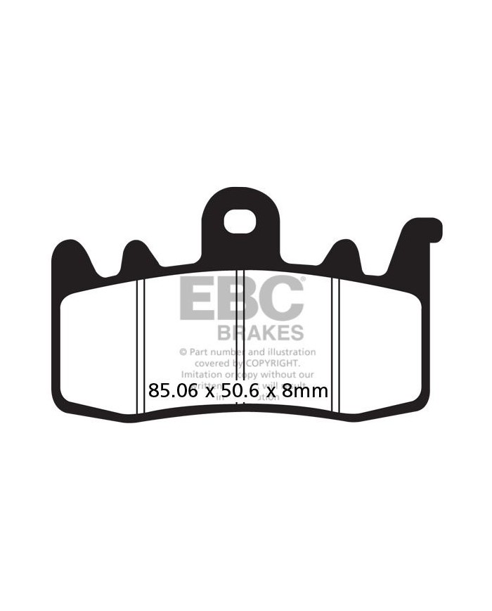 jeu de plaquettes de frein EBC série V semi- sintérisé F 630V spyder