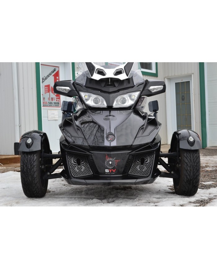 Grilles avant spyder RT logo Araignée gris foncé