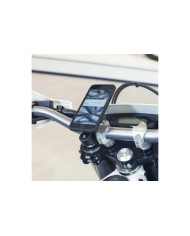 Pack complet SP-CONNECT Moto Bundle fixé sur guidon iPhone 8+/7+/6S+/6+