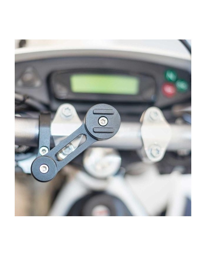 Pack complet SP-CONNECT Moto Bundle fixé sur guidon iPhone 8+/7+/6S+/6+