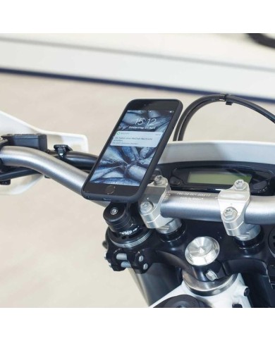 Pack complet SP-CONNECT Moto Bundle fixé sur guidon Samsung S7 Edge
