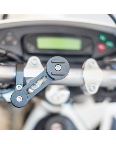Pack complet SP-CONNECT Moto Bundle fixé sur guidon Samsung S7 Edge