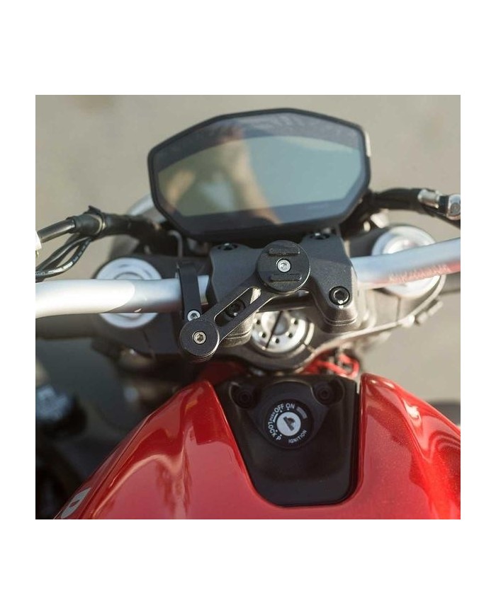 Pack complet SP-CONNECT Moto Bundle fixé sur guidon Samsung S7