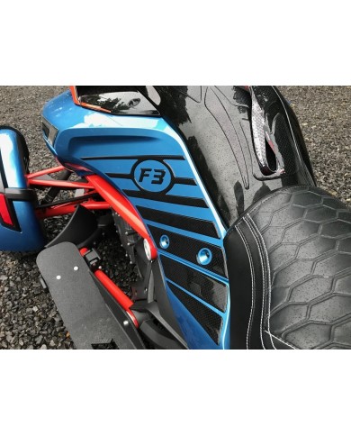 PROTÈGE-GENOUX SPYDER F3 - NOIR CARBONE - URÉTHANE (PAIRE)