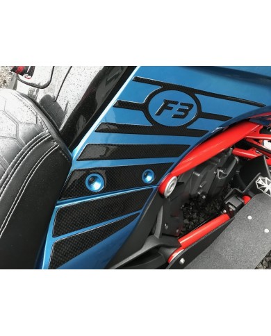 PROTÈGE-GENOUX SPYDER F3 - NOIR CARBONE - URÉTHANE (PAIRE)