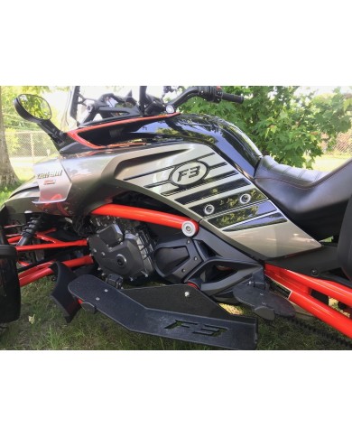 PROTÈGE-GENOUX SPYDER F3 - NOIR CARBONE - URÉTHANE (PAIRE)