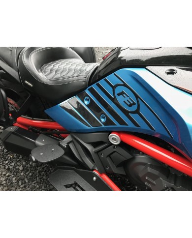 PROTÈGE-GENOUX SPYDER F3 - NOIR CARBONE - URÉTHANE (PAIRE)