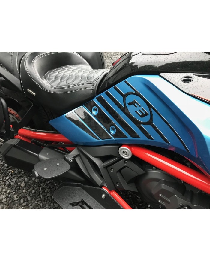 PROTÈGE-GENOUX SPYDER F3 - NOIR CARBONE - URÉTHANE (PAIRE)