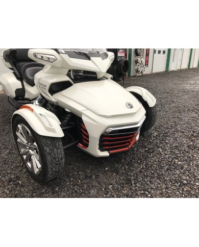 INSERTS DE CALANDRE SPYDER F3 COULEUR DRAGON RED (18 PCS)