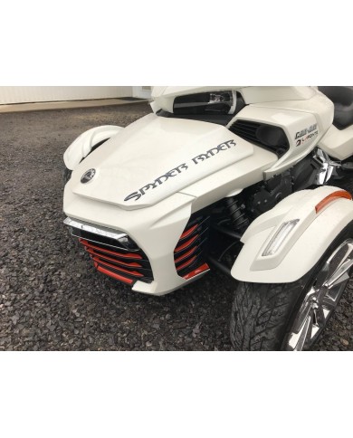 INSERTS DE CALANDRE SPYDER F3 COULEUR DRAGON RED (18 PCS)