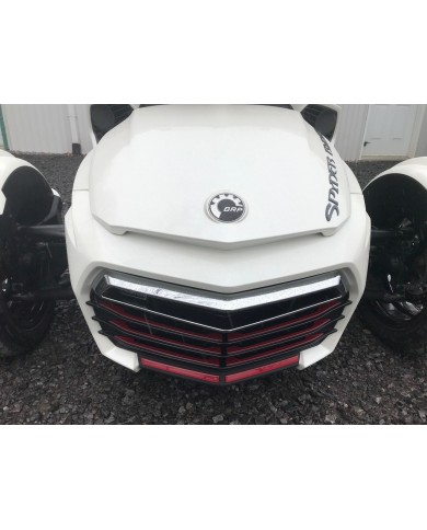 INSERTS DE CALANDRE SPYDER F3 COULEUR ROUGE INTENSE (18 PCS )