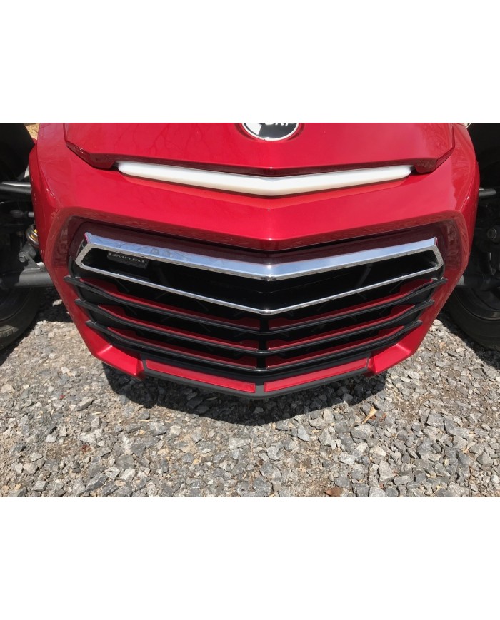 INSERTS DE CALANDRE SPYDER F3 COULEUR ROUGE INTENSE (18 PCS )
