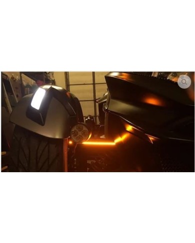 LED bras avant spyder F3 bicolore avec clignotant jaune