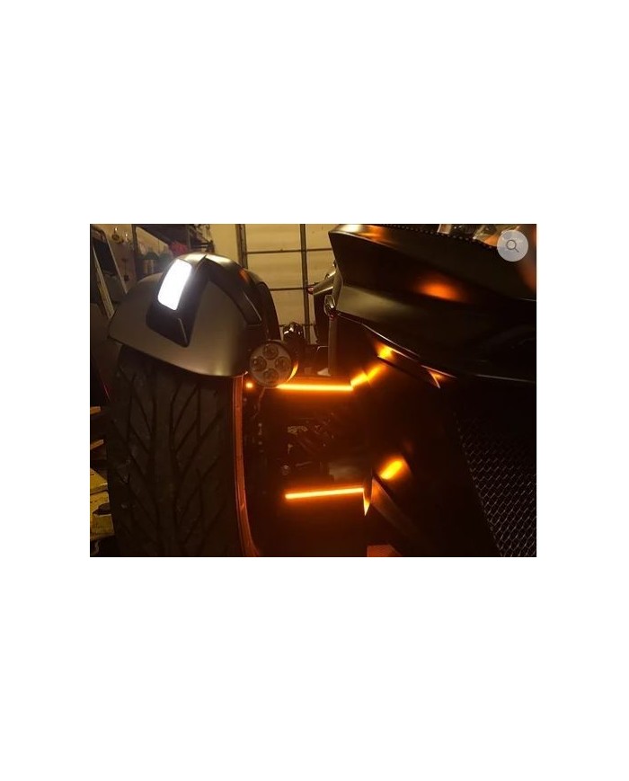 LED bras avant spyder F3 bicolore avec clignotant jaune (2 paires)