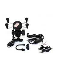 Support Guidon pour Smartphone + USB Etanche