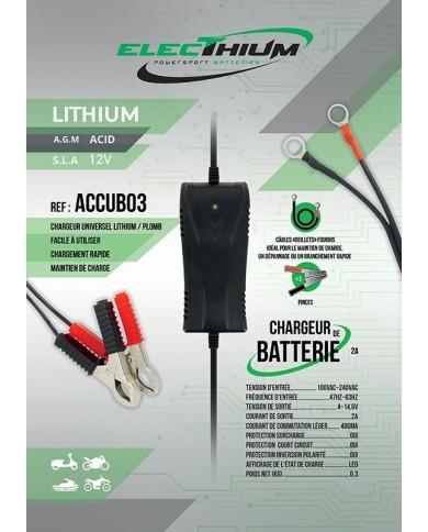 Chargeur Batterie Moto et Scooter