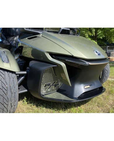 Grilles avant RT 2020 et plus 2 logos RT Vert Highland avec lettres RT noires