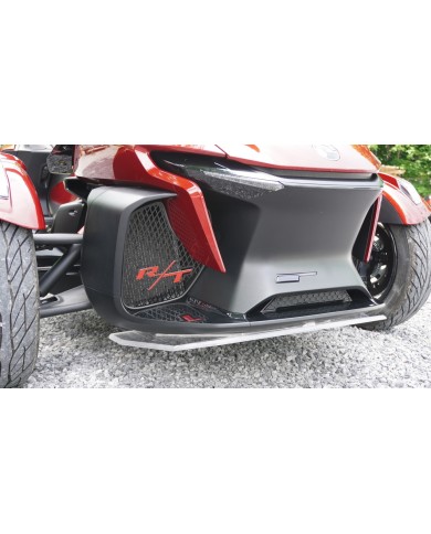 Grilles avant RT 2020 et plus 2 logos RT Noir brillant avec lettres Marsala Red