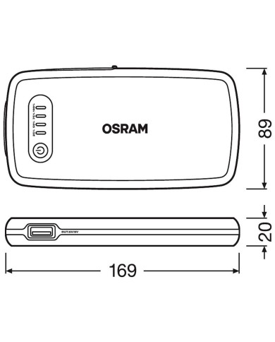 Booster de démarrage lithium Osram