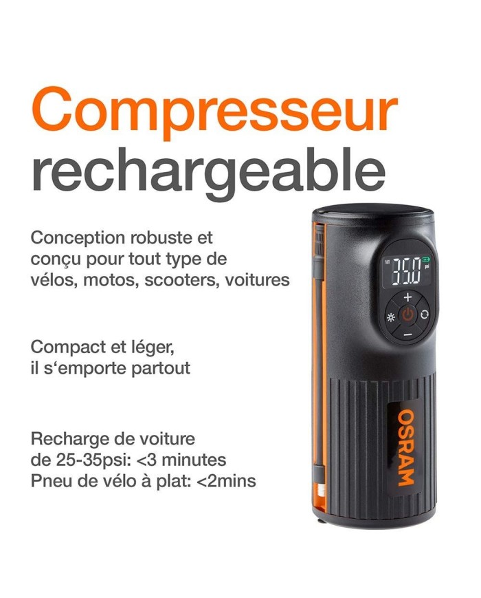 Compresseur pneus autonome Osram