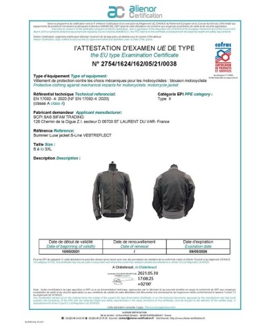 Blouson textile REFLECT Homme – Noir/gris réfléchissant S-LINE