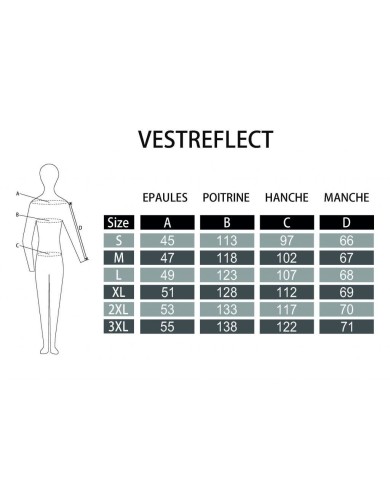Blouson textile REFLECT Homme – Noir/gris réfléchissant S-LINE