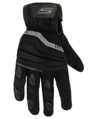 S-Line - Gants Moto Eté Ventilés - Noir - Homologués CE (1KP)