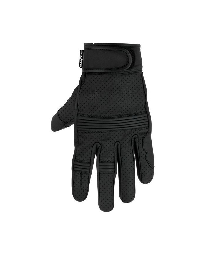 S-Line - Gants Eté STRADA - Perforés en Cuir - Homologués CE - Noir