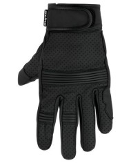 S-Line - Gants Eté STRADA - Perforés en Cuir - Homologués CE - Noir